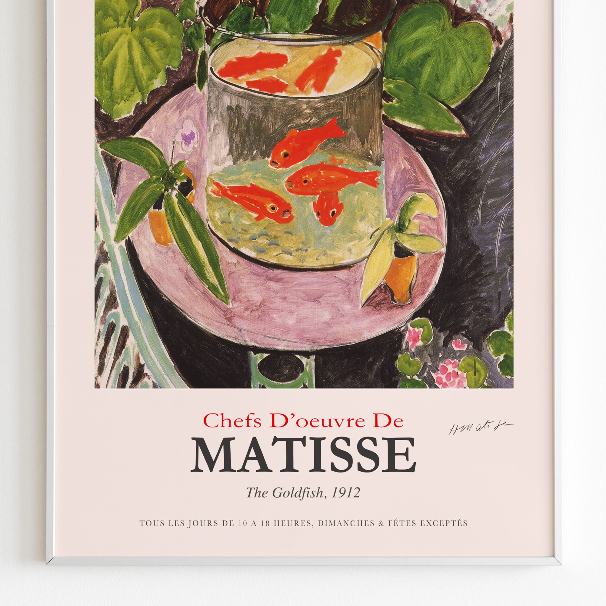 Henri Matisse Print the Goldfish, Home Decor Exhibition Poster in HIGH ...