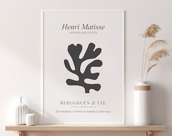 Henri Matisse Exhibition Poster | Printable wall art, Abstract art Print