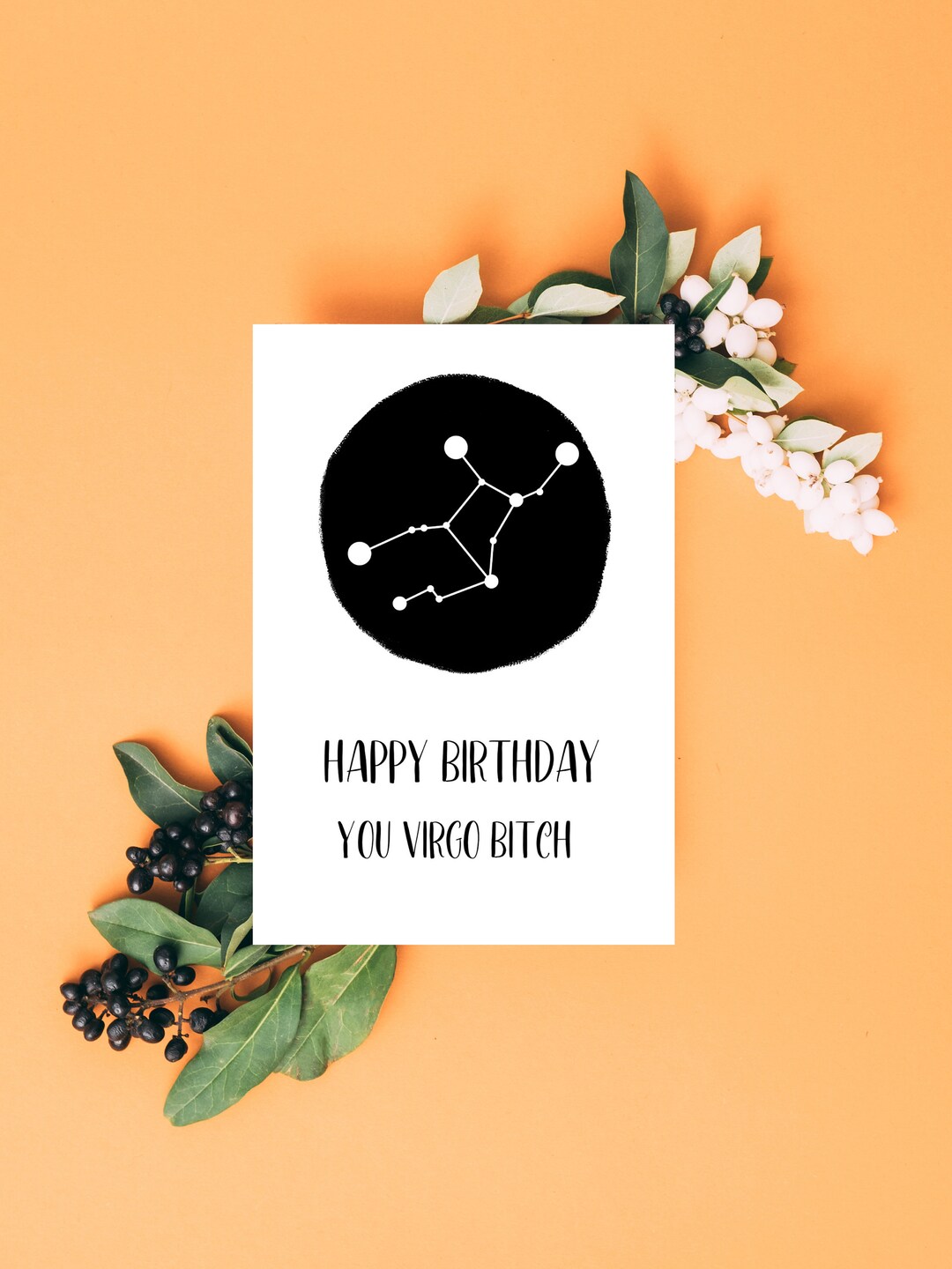Zodiac Sign Birthday Card Astrology Birthday Happy Birthday - Etsy