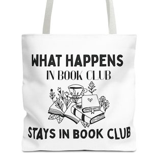Book Club Tote Bag: Bookish Library Design