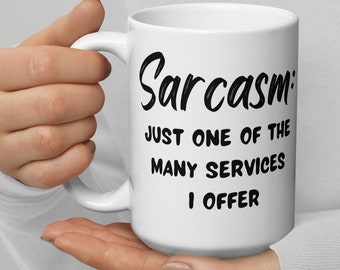 Tazza da caffè sarcastica, regalo divertente per collega, ceramica da 15 once