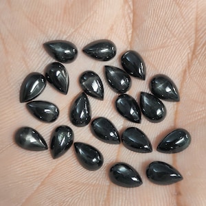 Natürliche AAA Stern Diopsid Birne Form Cabochon Edelstein 5x7 5x8 6x8 6x9 7x9 7x10 8x10 8x11 8x12 9x11 9x13 10x12 10x12 10x14 MM Größe Tropfen