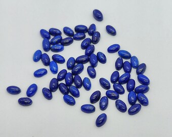 Natural AAA Lapis Lazuli Oval Shape Cabochon Gemstone 2x3 3x4 3x5 4x6 5x7 6x8 7x9 8x10 9x11 10x12 10x14 12x14 12x16 13x18 15x20 MM Size Lot