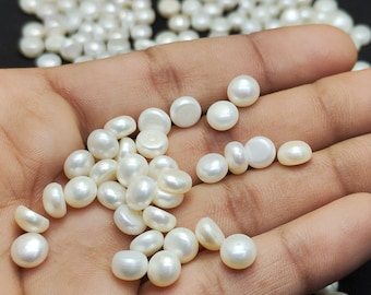 Natürliche AAA Süßwasser Perle runde Form Cabochon Edelstein 3 MM 4 MM 5 MM 6 MM 7 MM 8 MM 9 MM 10 MM 11 MM 12 MM Größe. Perle runde Form Cab