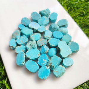 Natural American Turquoise Rough Free Form Rocks, Arizona Genuine Raw Turquoise Rocks Free Form, Turquoise Rough, Excellent Quality Pieces