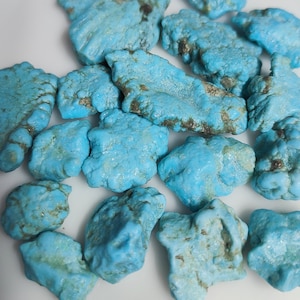 Natural Turquoise Stone, Raw ore Stone. high-quality Turquoise - Gemstone 8MM To 20MM Size, Blue Bulk Wholesale Rough Gem, Arizona American