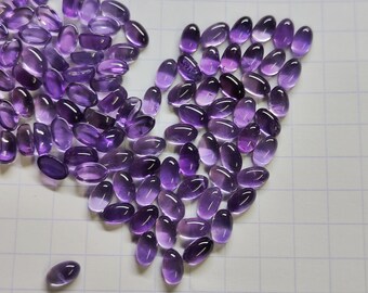 Natural AAA Pink Amethyst Oval Shape Cabochon Gemstones 4x6MM Size. Amethyst 4x6MM Oval Cab, Excellent Quality Oval Cab, Amethyst Oval
