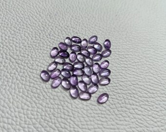 Natural AAA Pink Amethyst Oval Shape Cabochon Gemstones 3x5MM Size. Amethyst 4x6MM Oval Cab, Excellent Quality Oval Cab, Amethyst Oval