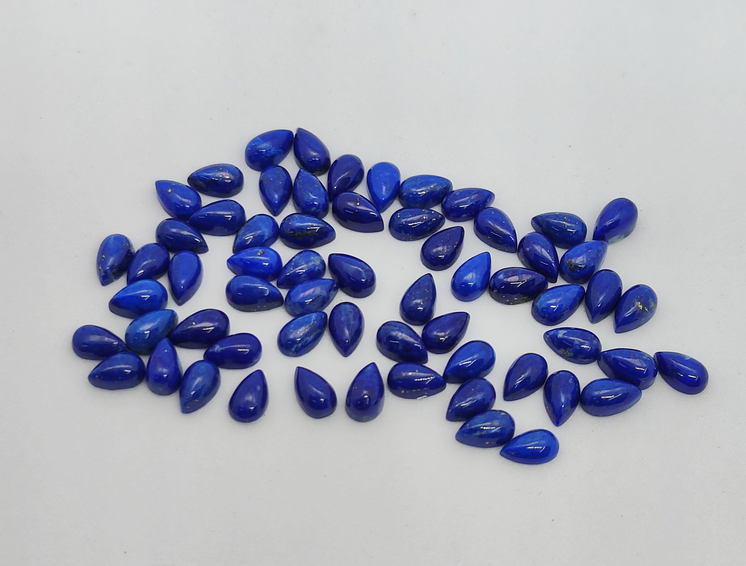 Natural AAA Lapis Lazuli Pear Shape Cabochon Gemstone 2x3 3x4 3x5 4x6 ...