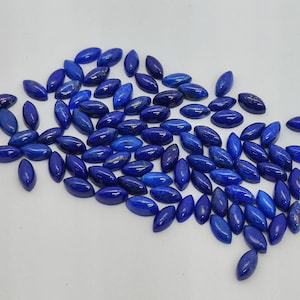 Natural AAA Lapis Lazuli Marquise Shape Cabochon Gemstone2x4MM 2.5x5MM 3x6MM 4x8MM 5x10 MM 6x12 7x14 8x16 9x18 10x20 Size Lapis Marquise Cab