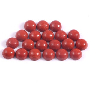 Natural Red Jasper Round Shape Cabochons Gemstones 2MM 2.50MM 3MM 4MM 5MM 6MM 7MM 8MM 9MM 10MM 11MM 12MM 13MM 14MM 15MM Size. Red Jasper Cab