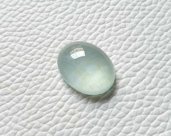 Natuurlijke AAA aquamarijn ovale cabochon edelsteen, 13 x 17 mm. Natuurlijke melkachtige aquamarijn ovale cabine. Aquamarijn losse cabochon voor sieraden.