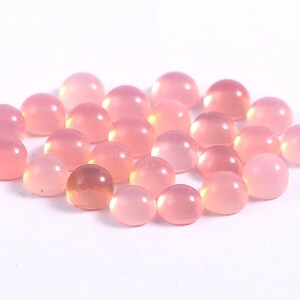 AAA Pink Opal Round Shape Cabochons Gemstones 2MM 2.50MM 3MM 4MM 5MM 6MM 7MM 8MM 9MM 10MM 11MM 12MM 13MM 14MM 15MM Size. Pink Opal Round Cab image 2