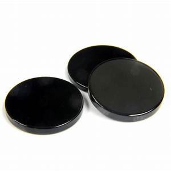 AAA Black Onyx Coin Shape Both Side Flat Gemstones 3MM 4MM 5MM 6MM 7MM 8MM 9MM 10MM 11MM 12MM 13MM 14MM 15MM Size. Black Onyx Round Button