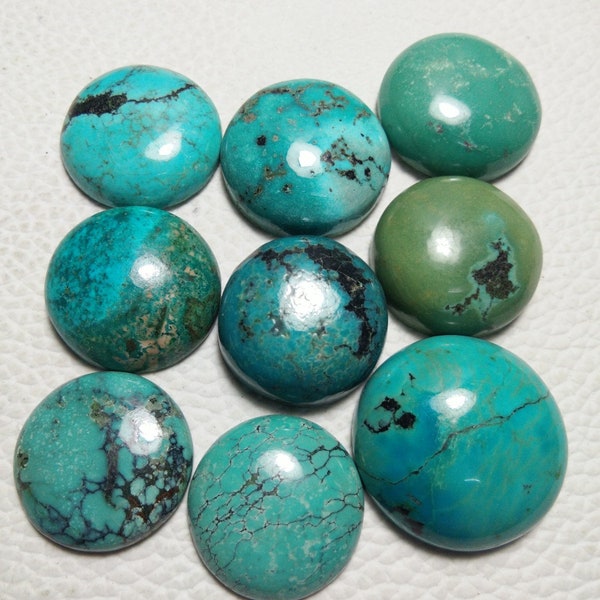 Tibetan Turquoise Round Shape Cabochons 2MM 2.50MM 3MM 4MM 5MM 6MM 7MM 8MM 9MM 10MM 11MM 12MM 13MM 14MM 15MM 16MM 17MM 18MM 19MM 20MM Size.