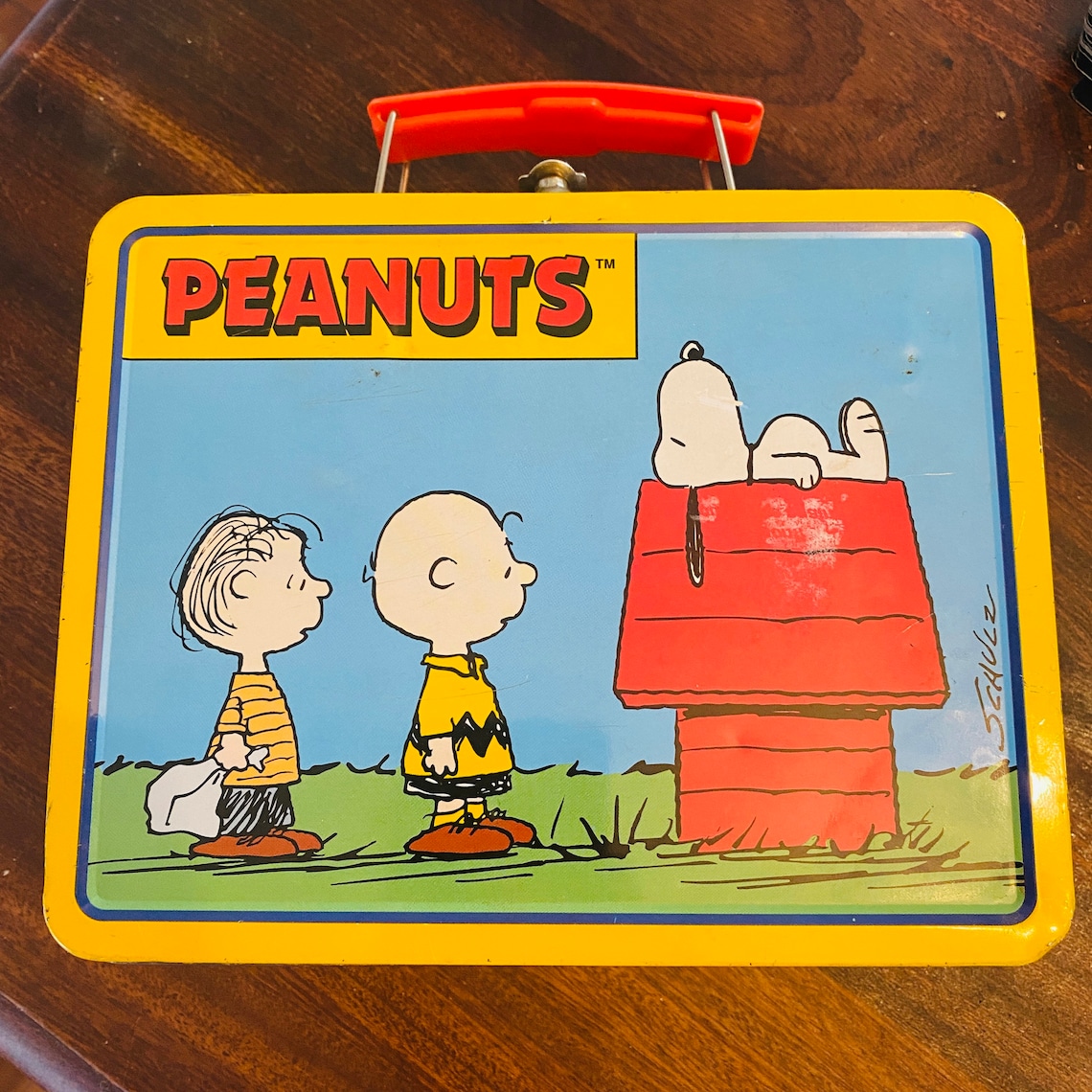 Vintage PEANUTS Charlie Brown Snoopy Metal Lunch Box with Etsy