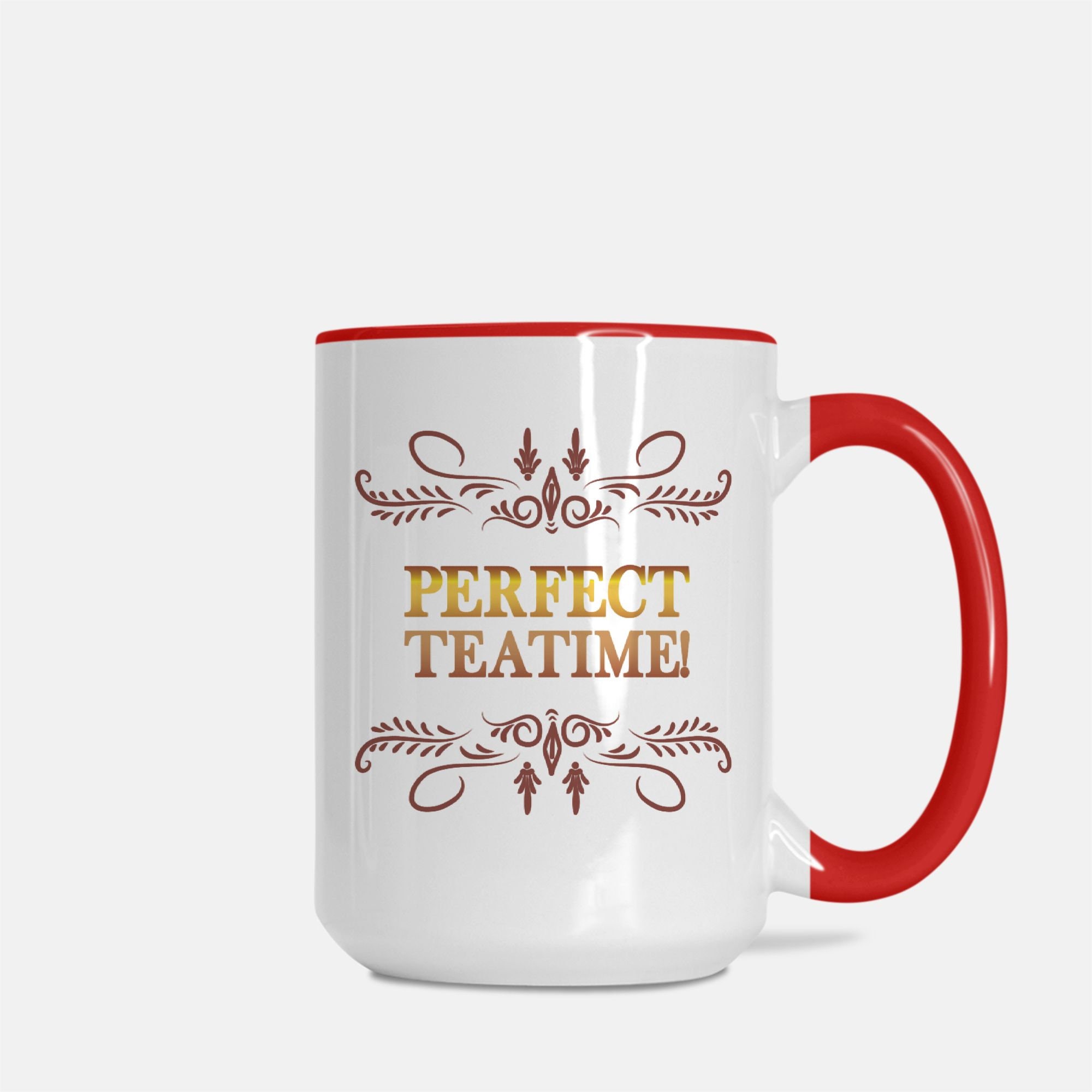 Perfect Teatime Fire Emblem Three Houses Inspired Mug, Two Toned Red
