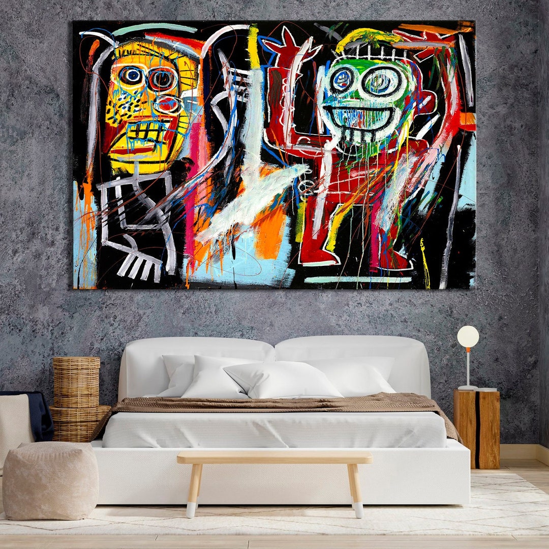 Dustheads, 1982 - Jean-Michel Basquiat - Framed art Print