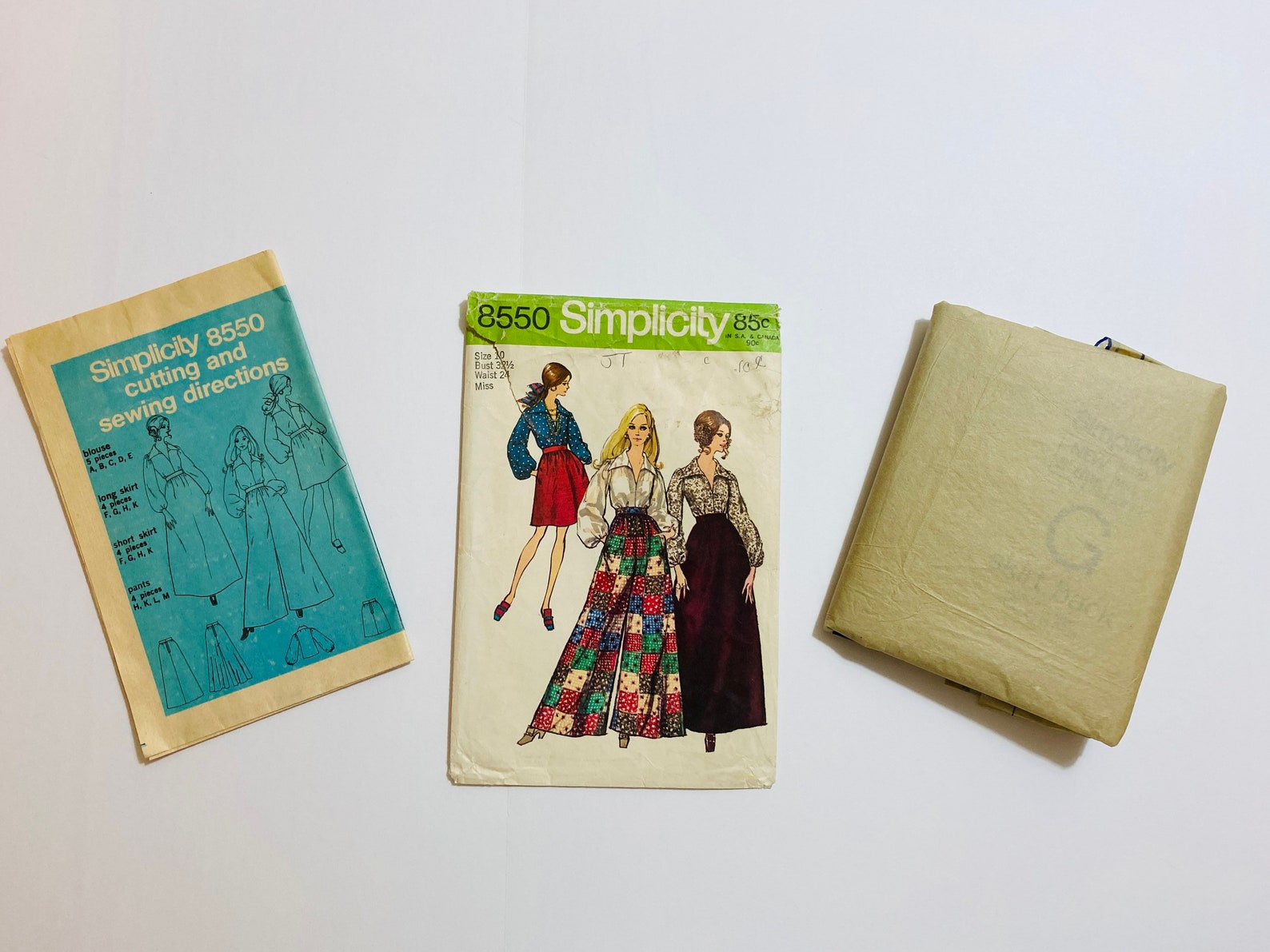 Simplicity 8550 bust 32.5 vintage 1960s Sewing - Etsy