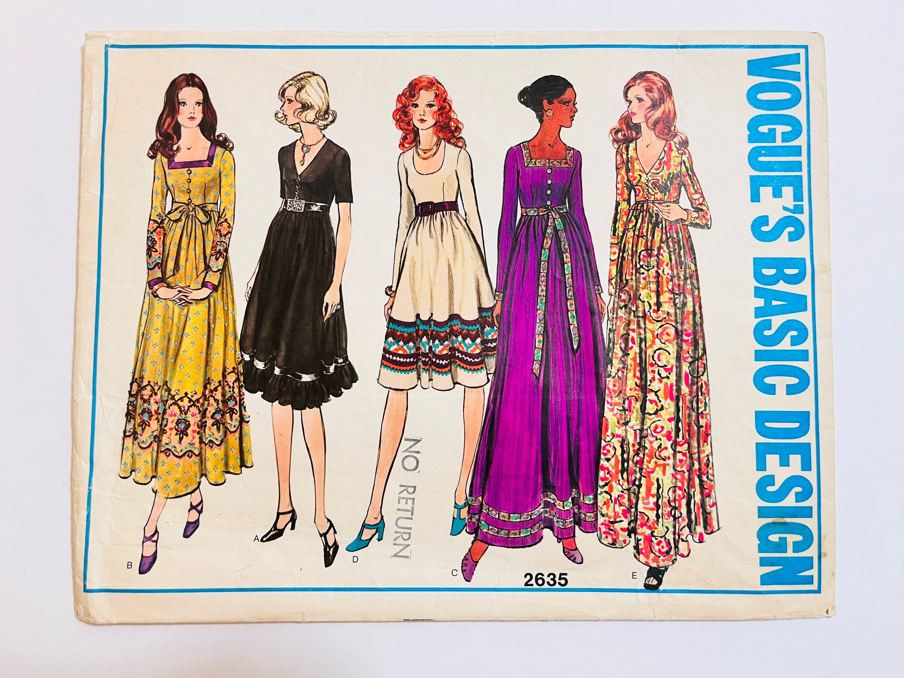 1970 Vintage Sewing Pattern Bust 34in Dress (2046) Style 2978