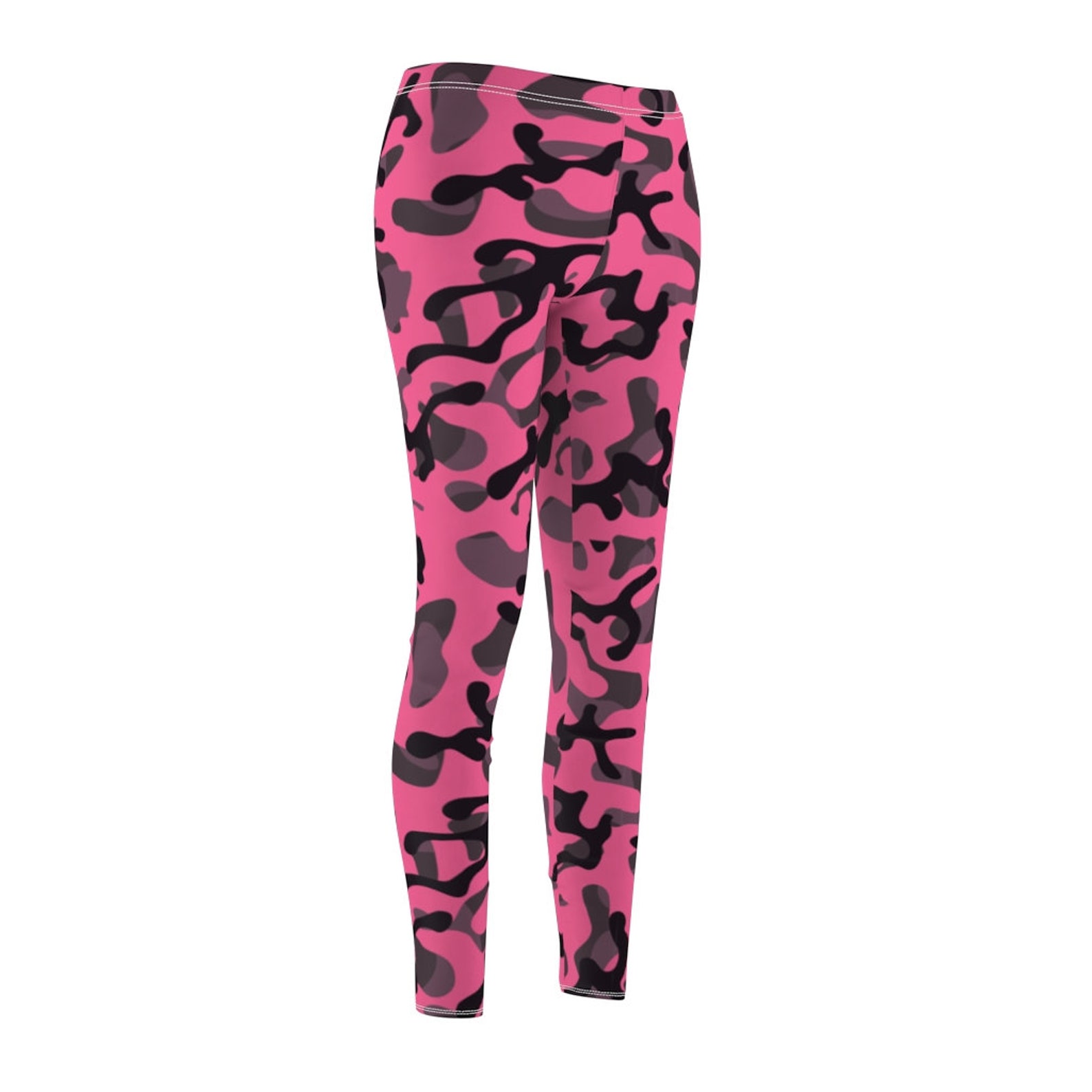 Pink Camouflage Leggings. Streetwear Urban Style Camouflage | Etsy