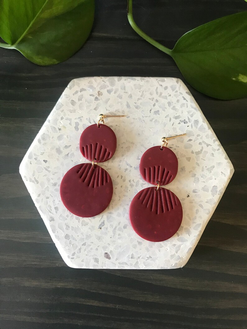 Millie Handmade Polymer Clay Earrings Etsy