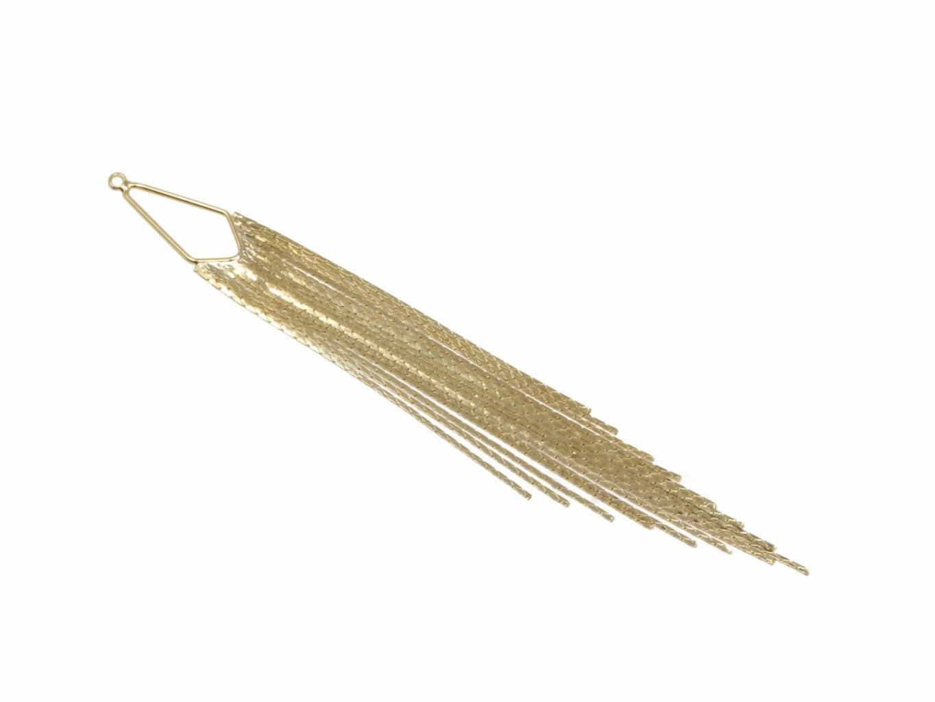 Kase Fringe Small Statement Earring in Vintage Gold main image 0