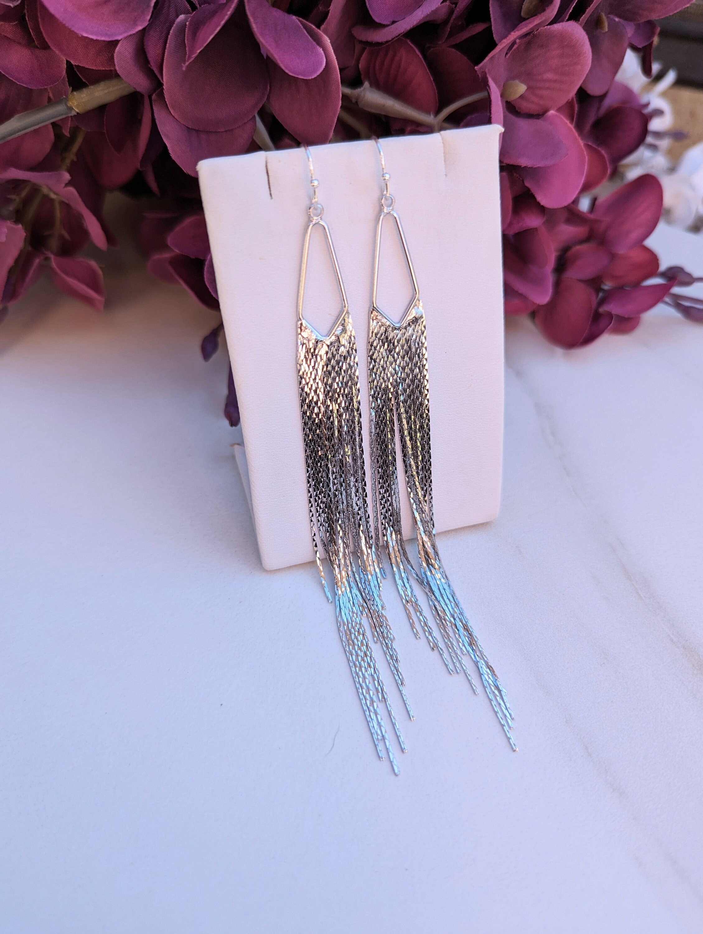 Boucles D'oreilles Créoles Argent 925 Vintage 1970 Neuves Sans Emballage
