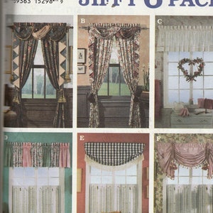 Sewing Pattern Simplicity 8969 Jiffy 6 Pack Window Treatments, Uncut