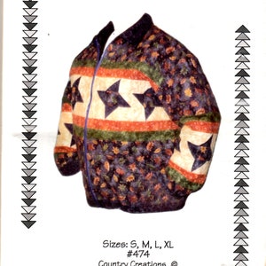 Sewing Pattern Country Creations Flannel Jacket, Size S-XL, Uncut