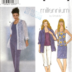 Camisole and Pull-On Skirt Size 10-14 Uncut Simplicity 5089 Misses Shirt