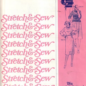 Sewing Pattern Stretch&Sew 305 Vintage Women&#39;s Blouson, Size 28-44, Uncut