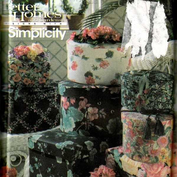 Sewing Pattern Simplicity 8031 Fabric Containers, One Size, Uncut