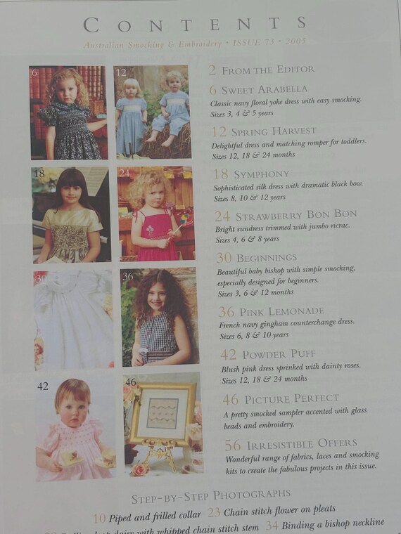 Australian Smocking & Embroidery - Issue No. 73 - Girls' Dress - Etsy