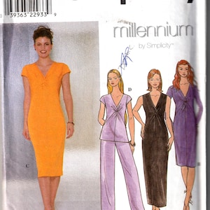 Sewing Pattern Simplicity 8683 Women&#39;s Dress or Top & Pants, Size 6-10, Uncut