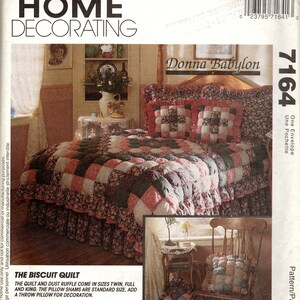 Schnittmuster McCalls 7164 Keks Quilt Set, 1 Briefumschlag, ungeschliffen