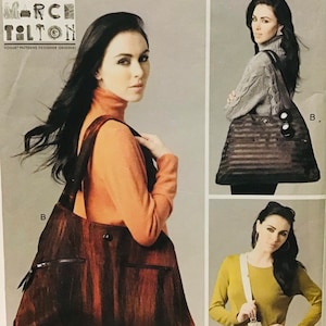 Patron de couture Vogue 8761 Sac doublé pour femmes avec poches - plis d’usine non coupés