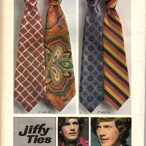 Sewing Pattern Simplicity 5287 Jiffy Ties, One Size, Uncut
