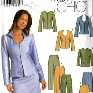 Schnittmuster Simplicity 9700 Damenrock, Hose & Jacke, Größe 6-12, Uncut
