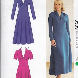 Sewing Pattern Kwik Sew 3539 Women&#39;s Dresses - Size XS-XL Uncut