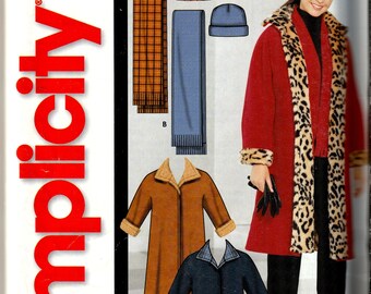 Sewing Pattern Simplicity 5727 Women's Winter Outfit, Size 6-24, Uncut