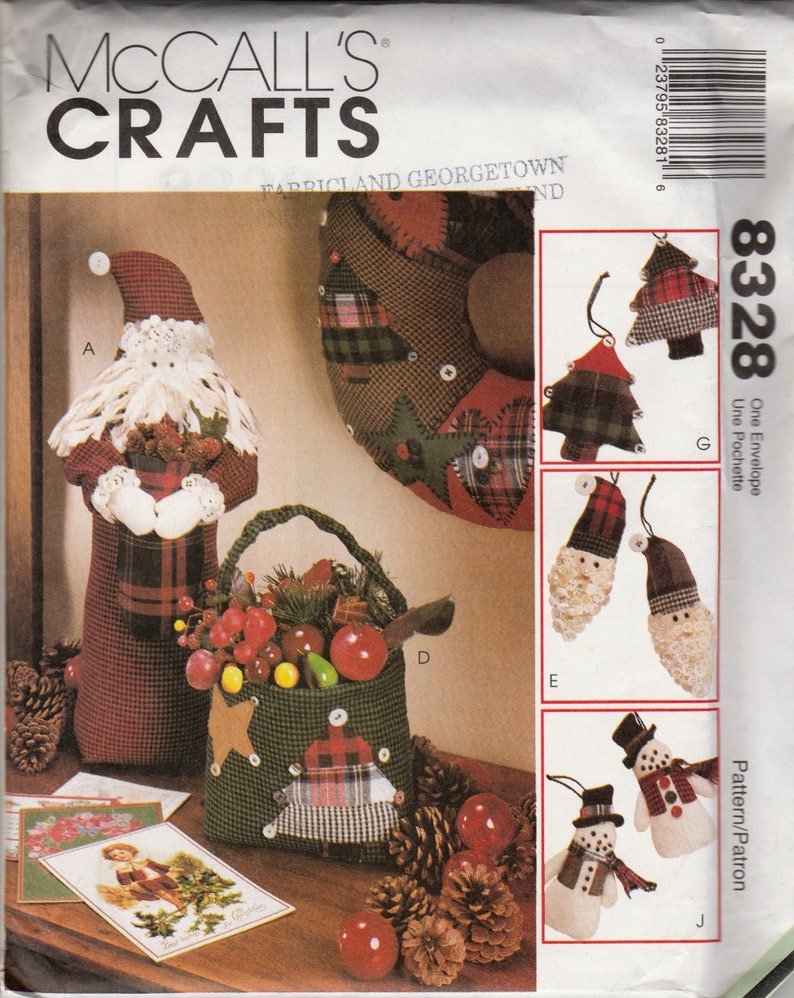 Sewing Pattern Mccalls 8328 Christmas Accessories, Uncut - Etsy