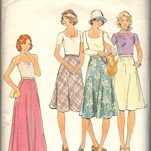 Sewing Pattern Butterick 4067 Womens&#39; Skirt, Size 25, Uncut
