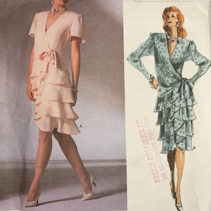 Sewing Pattern Vogue 1891 Women’s Dress, Size 12, Uncut