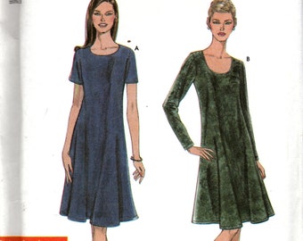 Sewing Pattern Simplicity 9406 Womens' Knit-Dress, Size XS-XL, Uncut
