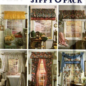 Sewing Pattern Simplicity 7727 Window Treatments Package, One Size, Uncut