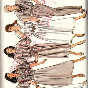 Schnittmuster Butterick 4836 Damenkleid, Top, Rock & Hose, Größe 8,10,12, Uncut