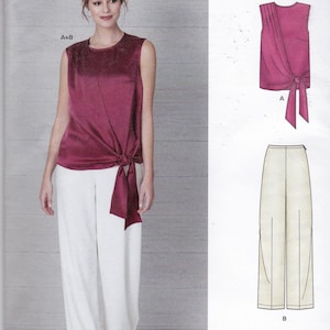 Sewing Pattern New Look K6662 Women&#39;s Top & Pants - Size 10-22 Uncut