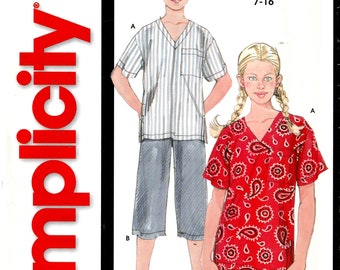 Sewing Pattern Simplicity 5991 Children's Top & Pants, Size 7-16, Uncut