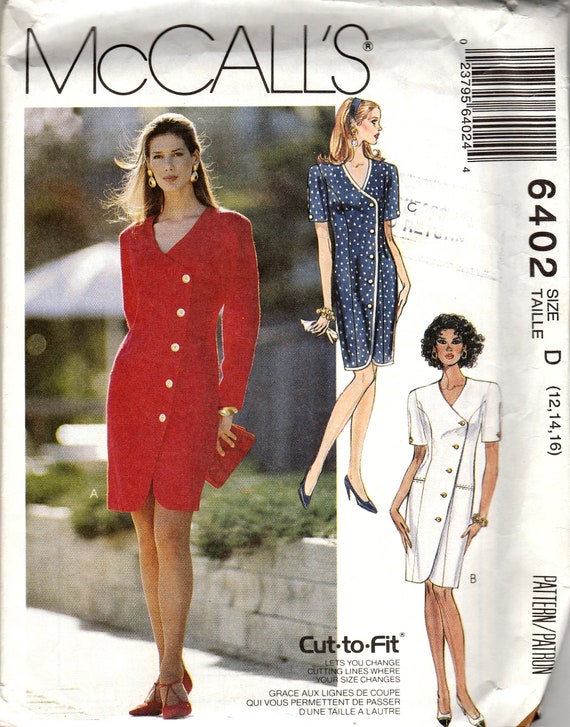 chinese dress ladies Vintage Ladies' Dress by Anne Adams Pattern 4985, Complete Size 22-1/2   ThirdShiftVintage.com